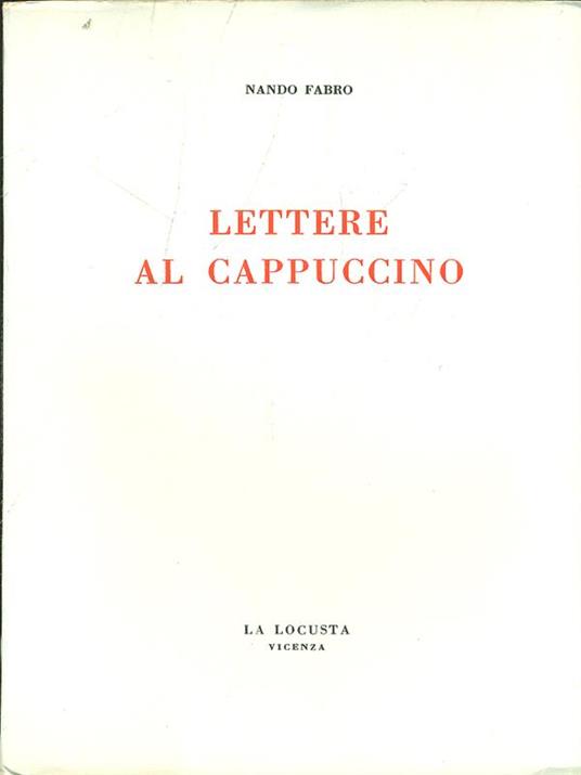 Lettere al cappuccino - Nando Fabro - copertina