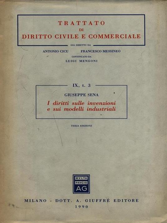 Diritti sulle invenzioni e sui modelli industriali - copertina