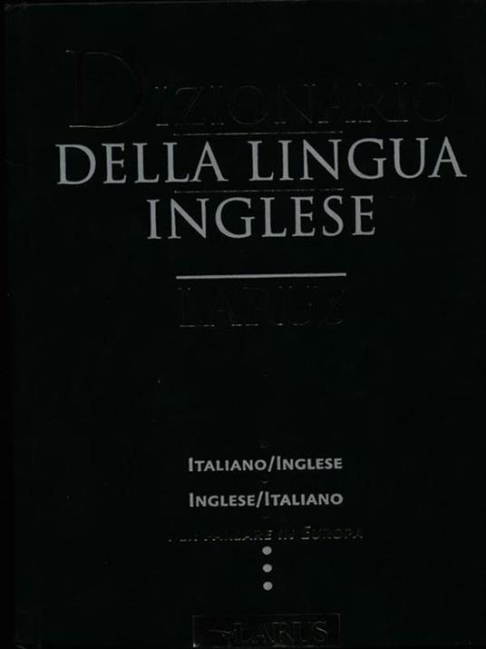 Dizionario della lingua inglese - copertina
