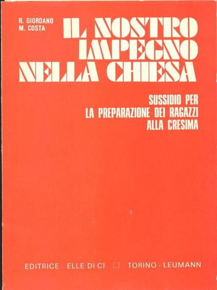 Il nostro impegno nella chiesa - copertina