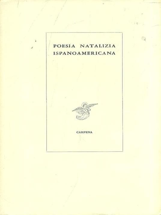 Poesia natalizia ispanoamericana - Piero Raimondi - copertina