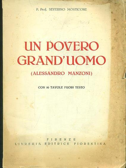 Un povero grand'uomo - Severino Monticone - copertina