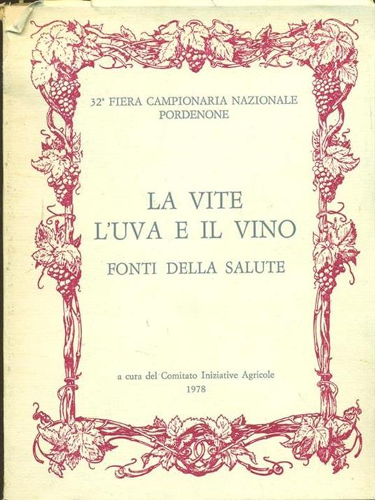 La vita l'uva e il vino - copertina
