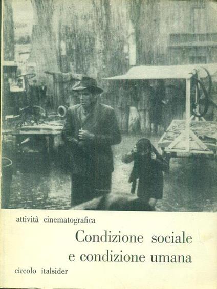 Condizione sociale e condizione umana - copertina