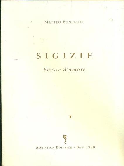 Sigizie - Matteo Bonsante - copertina