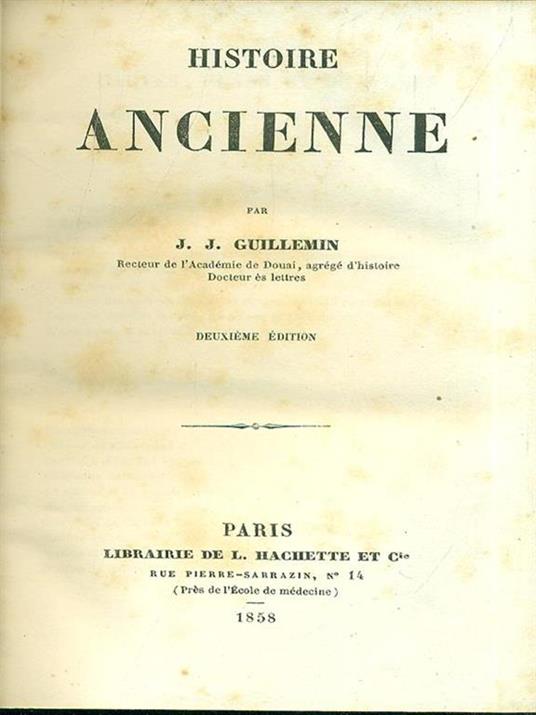 Histoire Ancienne - copertina