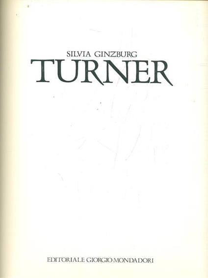 Turner - Silvia Ginzburg - copertina