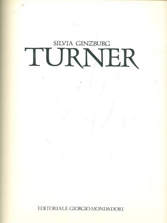 Turner - Silvia Ginzburg - copertina