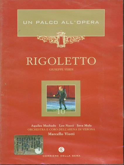 DVD Rigoletto - un palco all'opera - Verdi - copertina