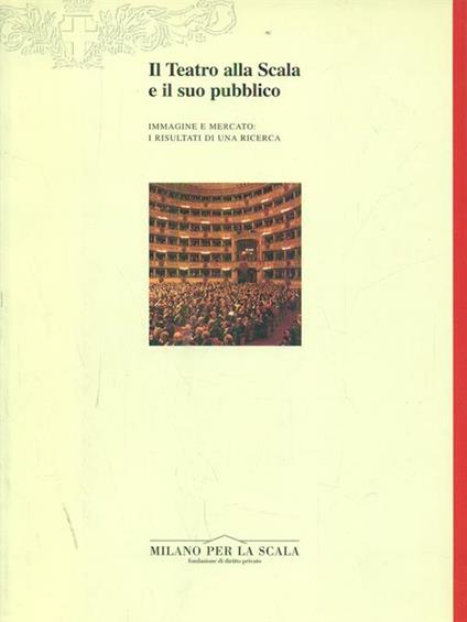 Il teatro alla scala e il suo pubblico Milano per la scala - copertina