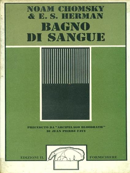 Bagno di sangue - Noam Chomsky - copertina