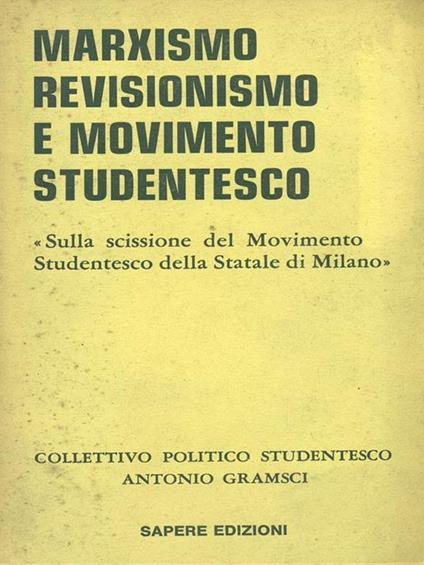 Marxismo revisionismo e movimento studentesco - copertina