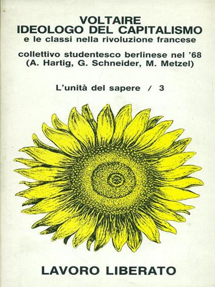Voltaire ideologo del capitalismo - A. Hartig - copertina