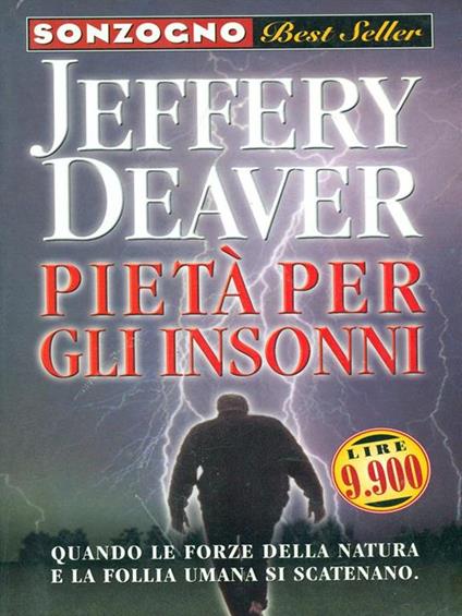 Pietà per gli insonni - Jeffery Deaver - copertina