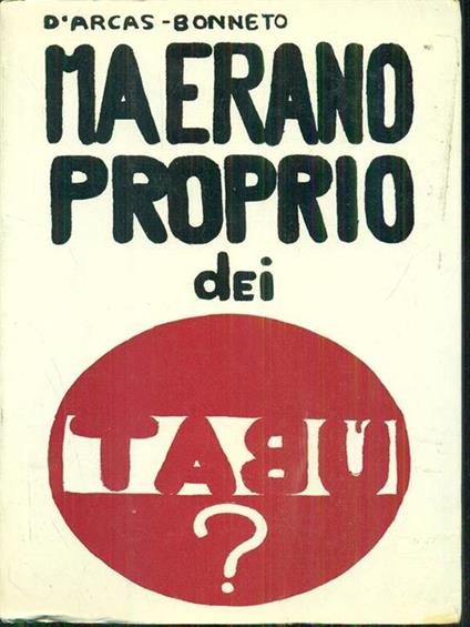 Ma erano proprio dei tabù? - copertina