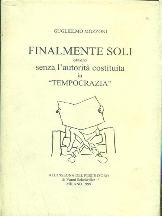 Finalmente soli - Guglielmo Mozzoni - copertina
