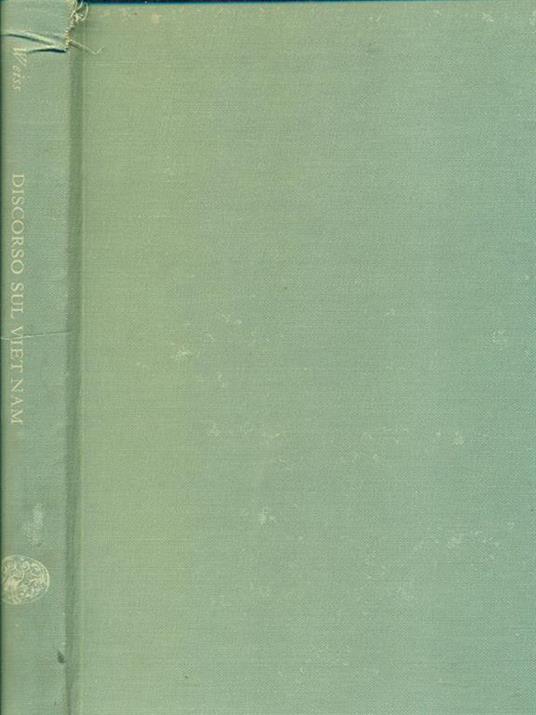 Discorso sul Vietnam - Peter Weiss - copertina