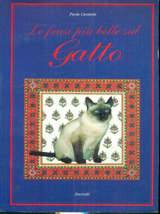 Le frasi piu belle sul gatto - Paola Curatolo - copertina