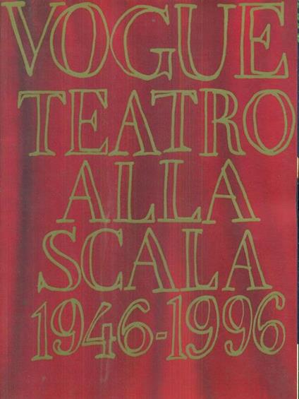 Vogue teatro alla scala 1946/1996 - dicembre 1995 - copertina