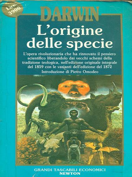 origine delle specie - Darwin - copertina
