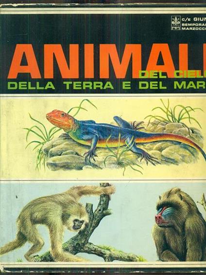 Animali del cielo della terra e del mare - copertina