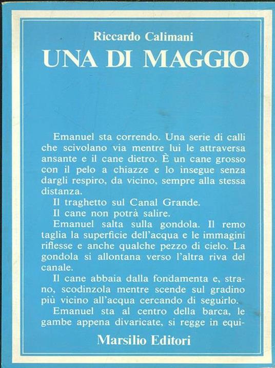 Una di maggio - Riccardo Calimani - copertina