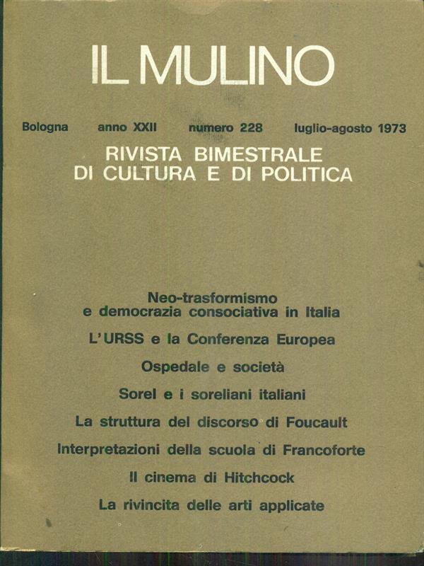Il Mulino 228 / luglio-agosto 1973