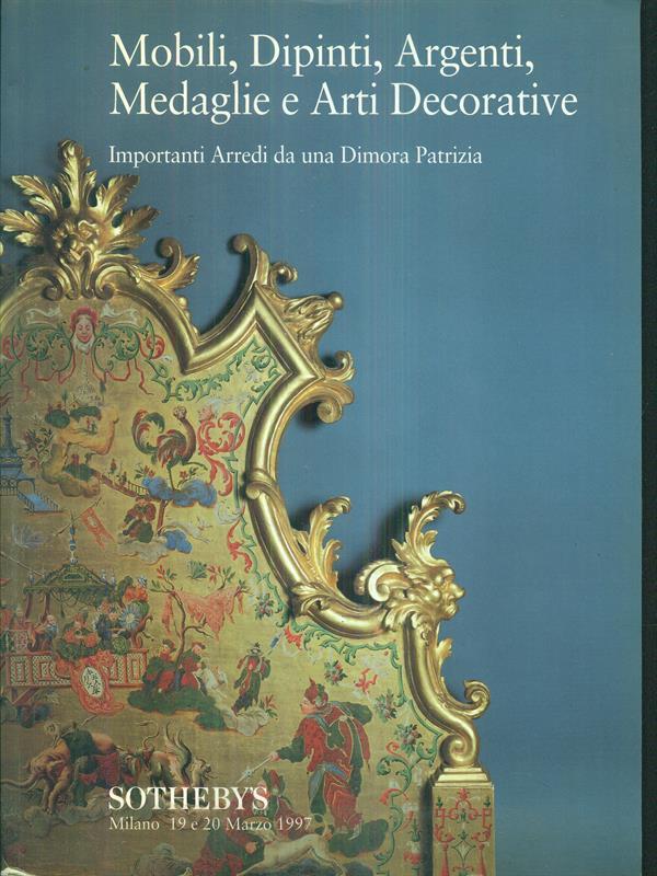 Mobili, dipinti, argenti, medaglie e artidecorative. asta MI127 / 19 e 20 marzo 1997