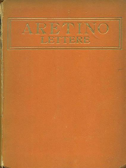 Lettere - Pietro Aretino - copertina