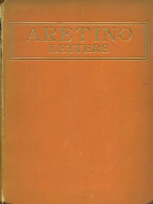Lettere - Pietro Aretino - copertina