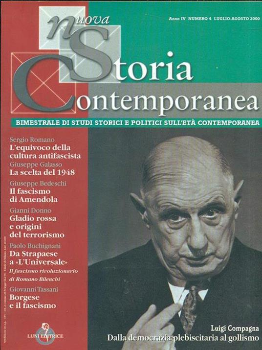 Nuova Storia Contemporanea N. 4/Luglio agosto 2000 - copertina