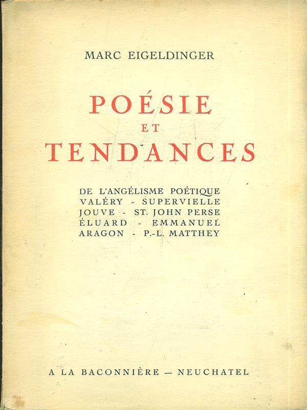 Poesie et tendances
