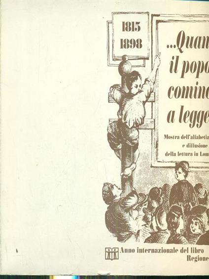 1815-1898. Quando il popolo cominciò a leggere - copertina