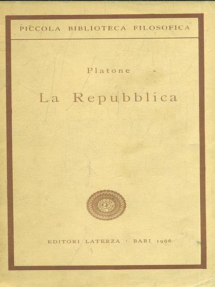 La Repubblica - Platone - copertina