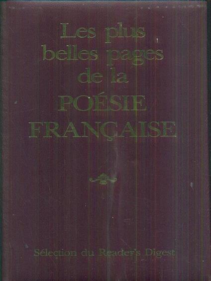 Les plus belles pages de la poesie française - copertina