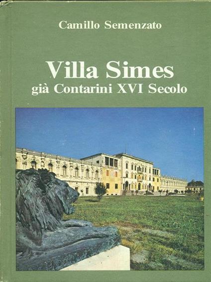 Villa Simes - Camillo Semenzato - copertina