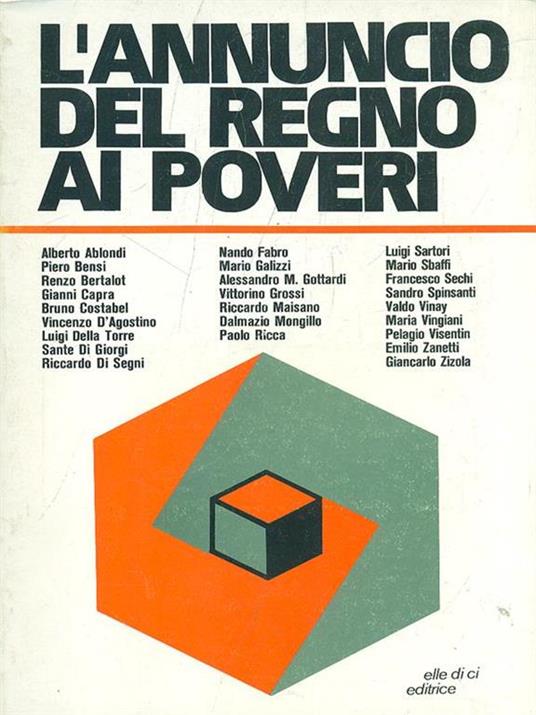 L' annuncio del Regno ai poveri - copertina