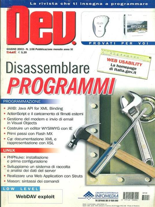 Dev. N. 108/Giugno 2003 - copertina