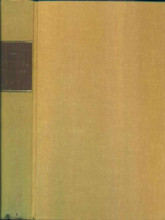Scrittori italiani. Vol. I - Gian Rinaldo Carli,Augusto Sainati - copertina