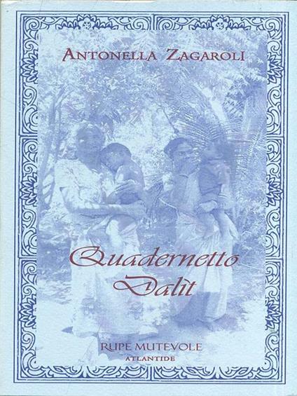 Quadernetto dalít - Antonella Zagaroli - copertina