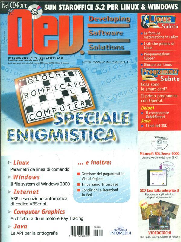 Dev. N. 78/Ottobre 2000