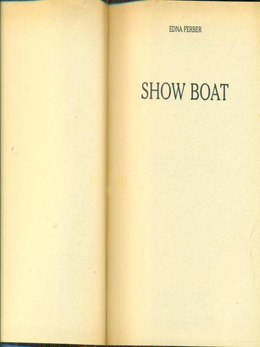 Show Boat - Edna Ferber - copertina