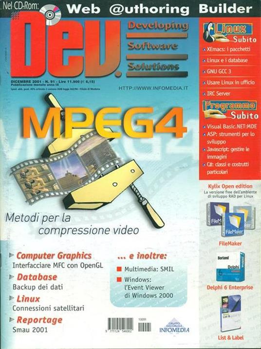 Dev. N. 91/dicembre 2001 - copertina