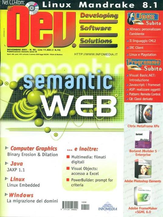 Dev. N. 90/novembre 2001 - copertina