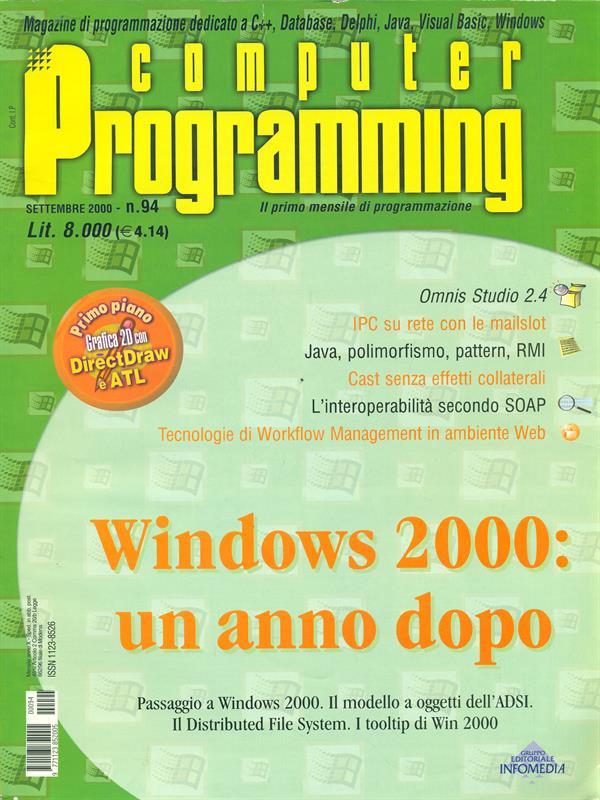 Computer Programming n. 94/settembre 2000