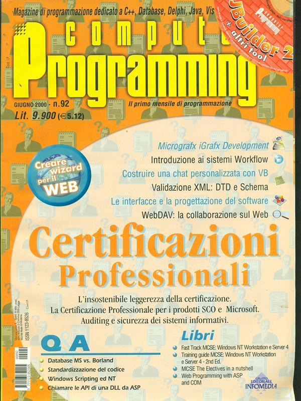 Computer Programming n. 92/giugno 2000