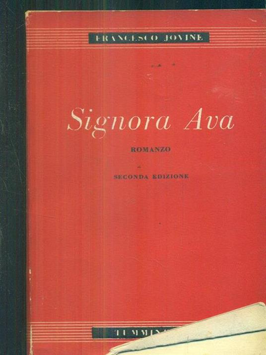 Signora Ava - Francesco Jovine - copertina