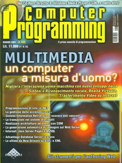 Computer Programming n. 103/giugno 2001 - copertina
