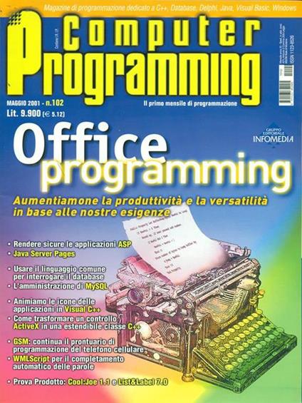 Computer Programming n. 102/maggio 2001 - copertina