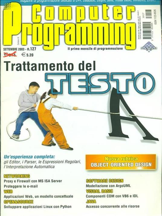 Computer Programming n. 127/settembre 2003 - copertina